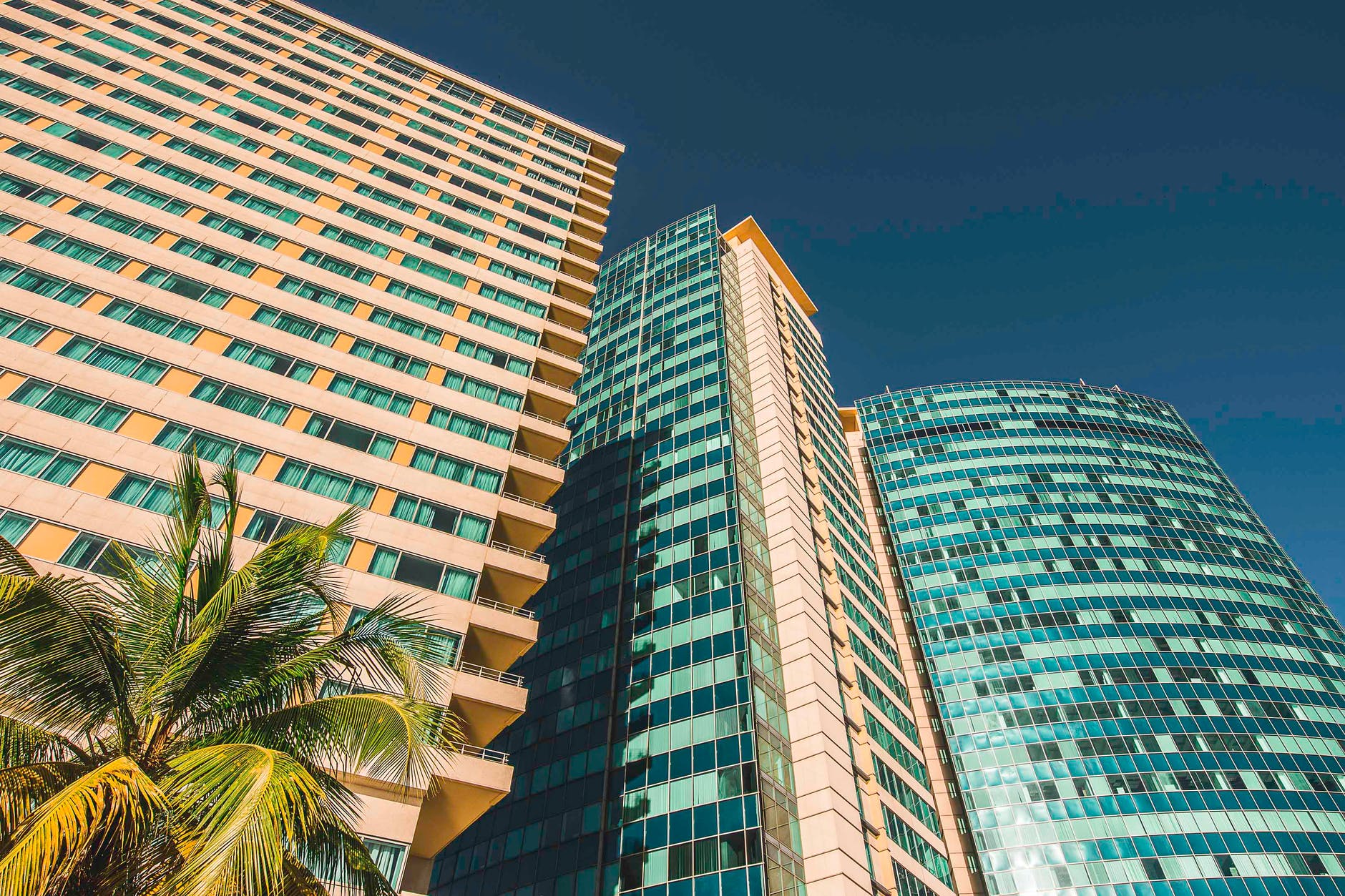 low angle photo of high rise buildings