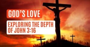 God's love was displayed with Jesus on the cross